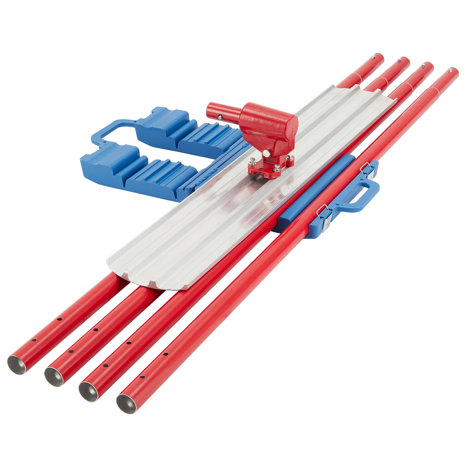 Bull Float Magnesium Concrete Float, 48 x 8" Round End Concrete Float Tool Cement Tool, Concrete Kit Bull Float with 4 Float 2