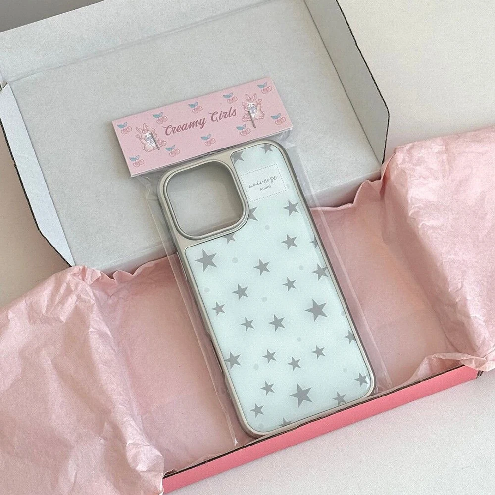Luxury Clear Soft Back Cover - Star Bear Design Phone Case