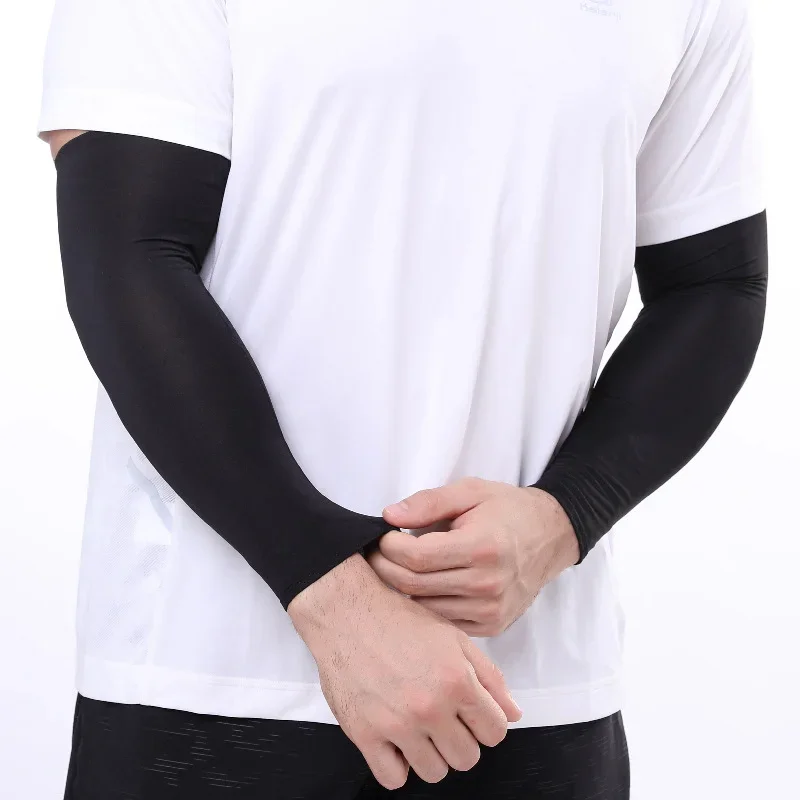 2Pcs Unisex Cooling Arm Sleeves Cover Women Men Sports Running UV Sun Protection Outdoor Fishing Cycling Sleeves for Hide Tattoo sun protection arm sleeves arm sleeves cooling arm sleeves