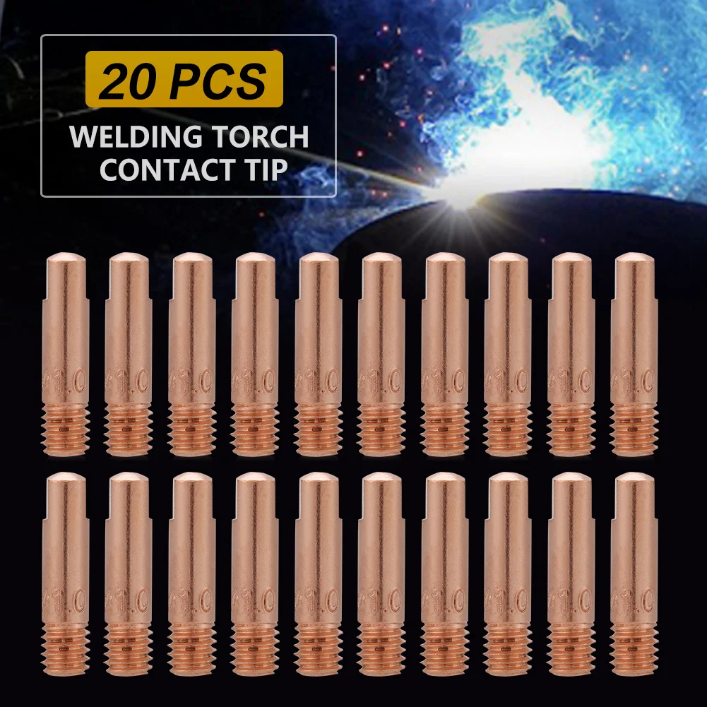 

15KD 0.8/1.0mm 23mm Copper Contact Tips Welding Nozzles for 15KD MIG/MAG Welding Torch Tip For Binzel Gas Nozzle