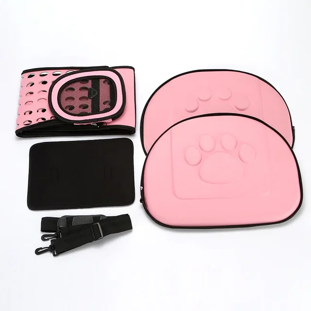 EVA material quality Travel Pet Bag Cat Flower Carriers Bags  Folding Small Dog Outdoor Shoulder Bag Folding Cats Carrying 3