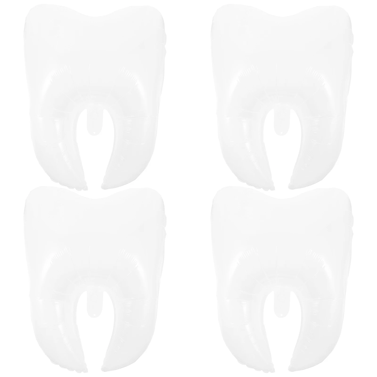 

4Pcs Tooth Shaped Balloons Baby Shower Large Teeth Balloons Dental Health Tooth Theme Birthday Balloon Party Decorate
