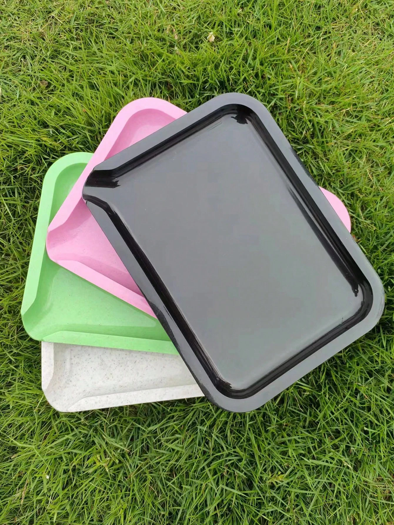 Multipurpose Plastic Tray Cigarette Rolling Tray Home Storage Organizer Desktop Decorative Easy to Clean