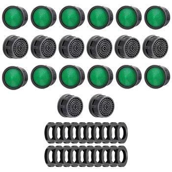 20PCS Basin Tap Filter-Tap Aerator- Faucet Plastic Insert Replacement Nozzle Filter - Faucet Flow Restrictor Replacement Parts 1