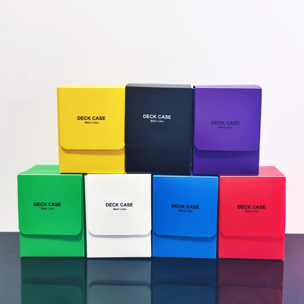 5Pcs Black Lotus Portable 80 Cards Deck Box Classic Color Board Games Tcg Cards Deck Case Per Magical The Card/Pkm/Ygo/Gathering