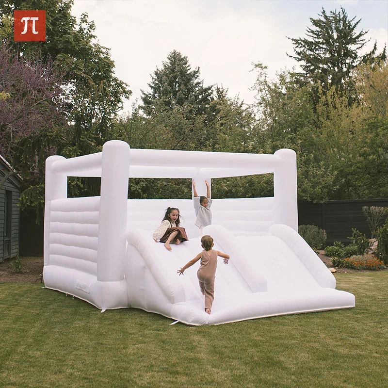 12FT Inflatable Bounce House with Slide Children's Games Inflatable Castle with Blower Suitable for Birthday Party Wedding