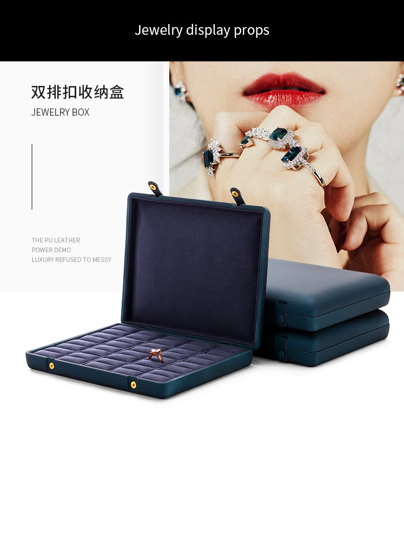 Travel Jewelry Organizer 💎 Red Blue Jewelry Organizer Box – Large Capacity Storage Case... - SKU TJO01033 - UGI Packa...