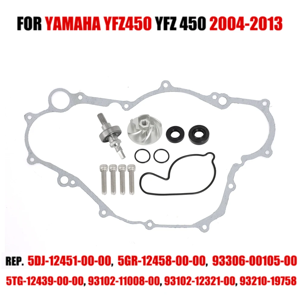 ForYamaha20042013YZ450FYZ450FWaterPumpImpellerGearShaftSealGasketKit93306.jpg
