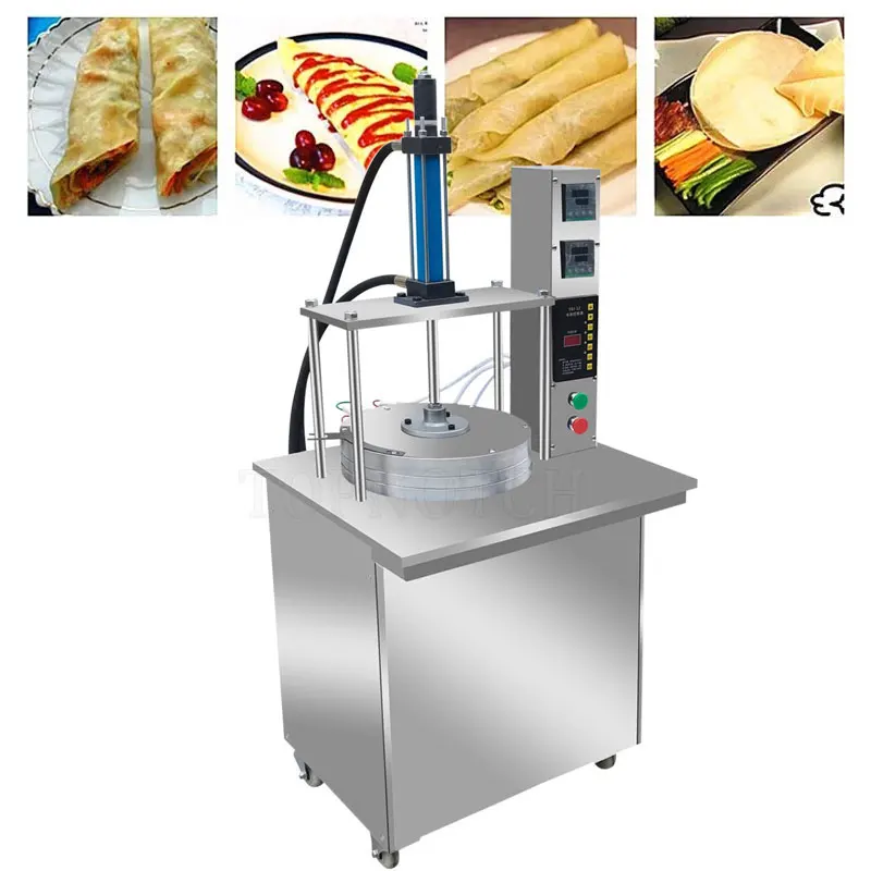 

Dough Sheet Press Crepe Making Machine Roti Tortilla Press Pancake Maker Thickness Adjustable