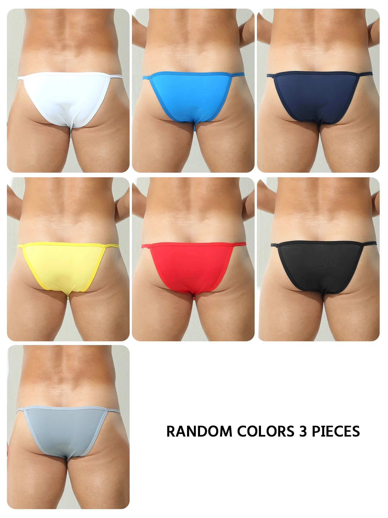 Men's Sexy Breathable Polyamide Bikini Briefs
