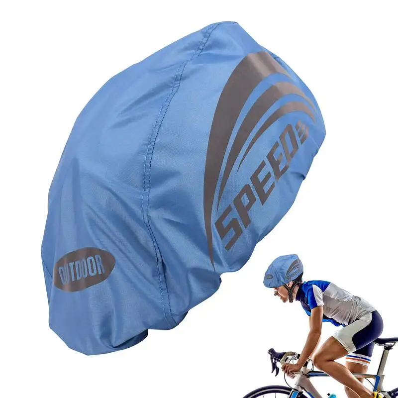 Bike Helmet Cover High Visibility Waterproof Cycling Bicycle Helmet Rain Cover Breathable Road Bicycle Helmet Water Cover 2