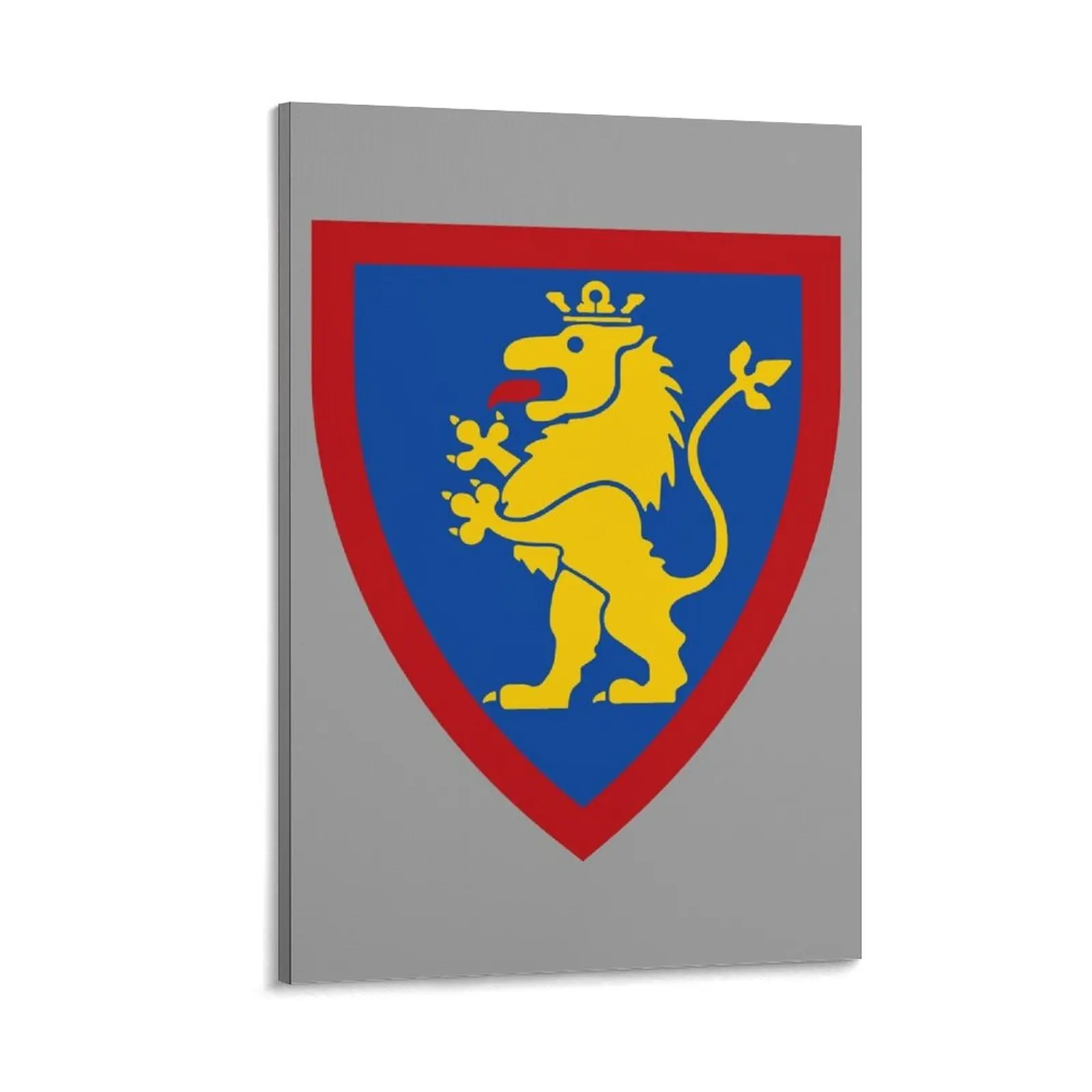 

Castle Crusader Shield Emblem Canvas Painting wall decor room decorations for men posters for room