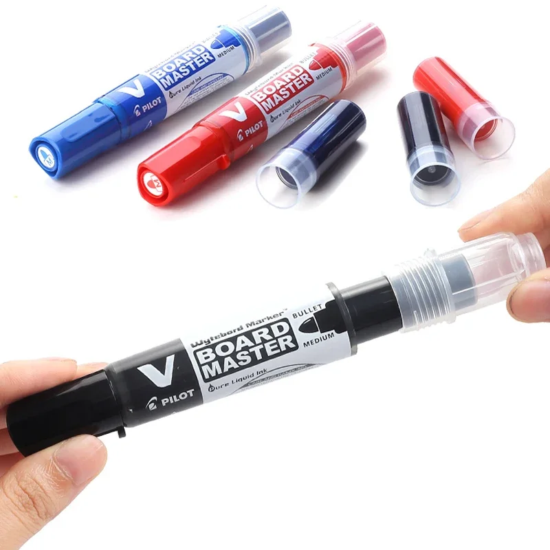 Pilot Whiteboard Marker Pens Erasable Refillable Ink Marking 1.7/2.2-5.2/2.3MM Tips School Supplies Office