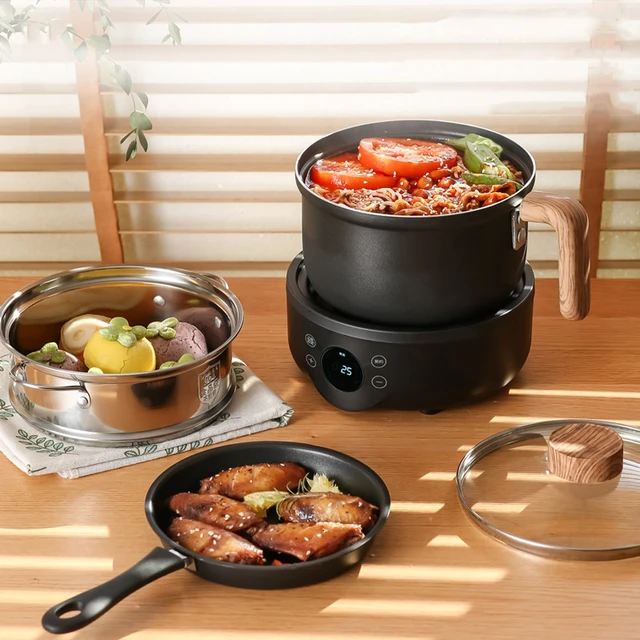 2L Electric Low Sugar Rice Cooker Portable Porridge Soup Cooking Machine  Hotpot Food Steamer Warmer Frying Pan Breakfast Maker - AliExpress