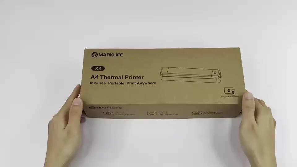 Marklife X8 Inkless Portable A4 Thermal Printer Bluetooth PDF