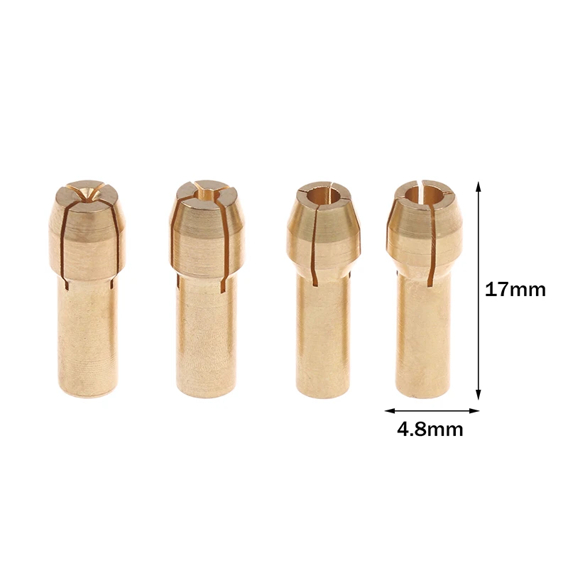 파워 로터리 툴용 10개 세트 0.5mm-3.2mm 미니 드릴 척 어댑터 척 어댑터용 마이크로 콜렛 황동