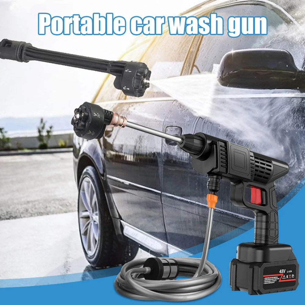 Cordless High Pressure Car Washer Spray Water Gun 15000mAh Battery Outdoor Car Wash Pump Foam Generator Car Washing Machine 3