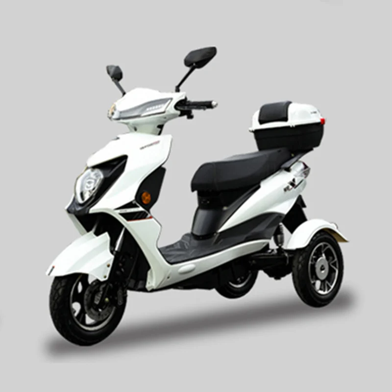 Triciclo eléctrico de 1200W para adulto, Scooter de movilidad con freno de  disco, barra protectora multifuncional