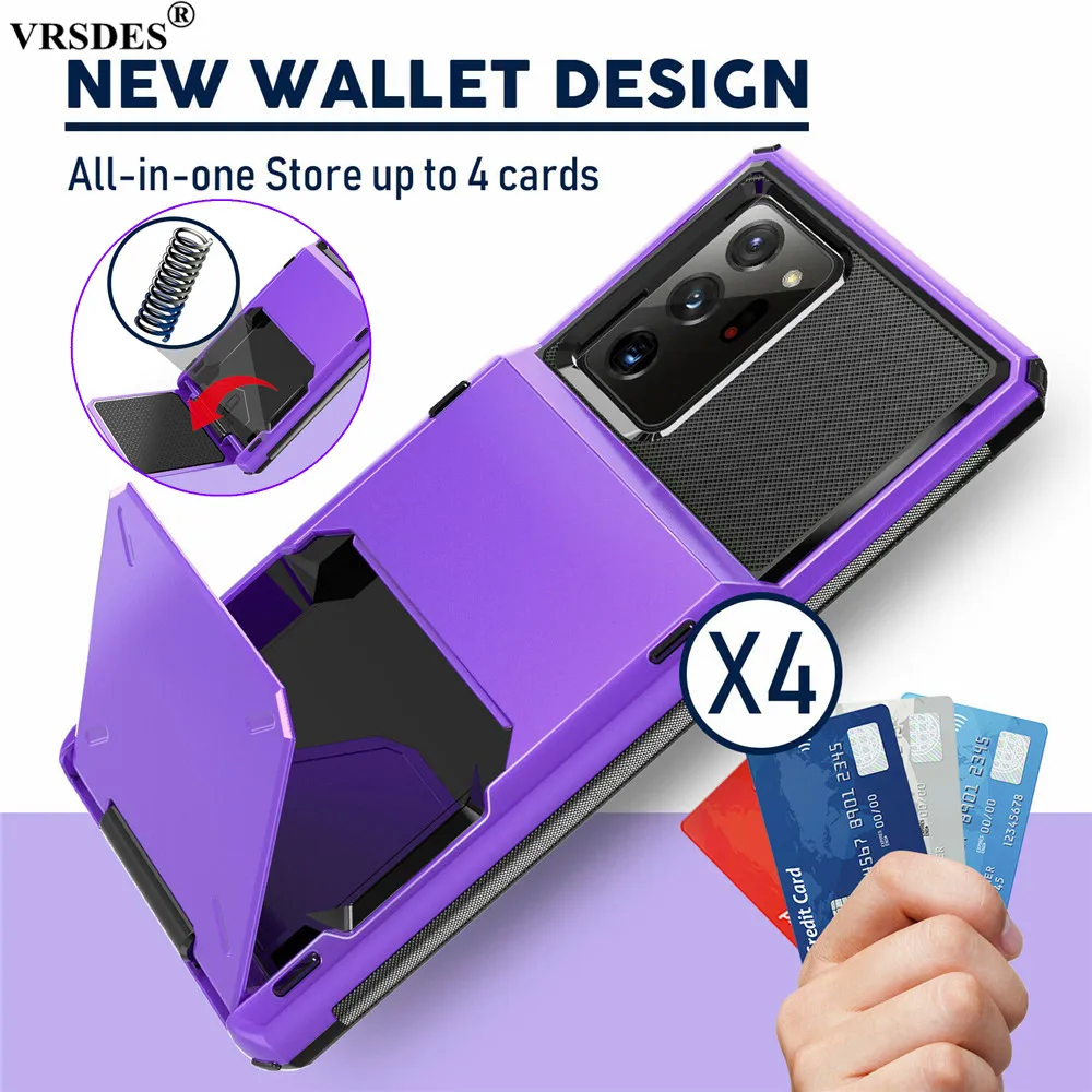 For Samsung Galaxy S21 Ultra Case S22 + Wallet Credit Card Holder Slot  Cover for Samsung GalaxyS21 Galaxy S21 S 21 Plus Ultra - AliExpress