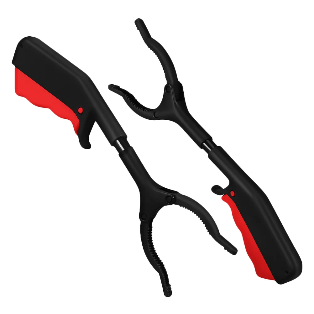 2Pcs Trash Picker Grabber Reacher For Short Garbage Collector Walking Stick Gripper Tool Durable Plastic Design Ergonomic Handle