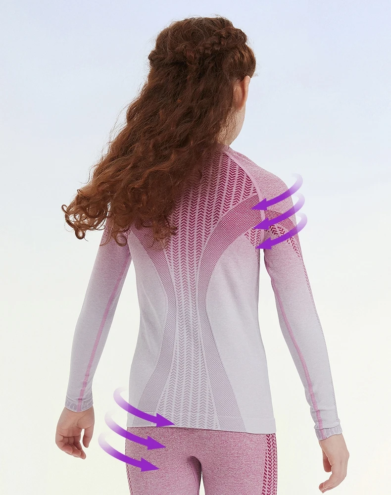 Children Quick-drying Clothes for Winter Sports Ski Snowboard Kids Compression Running Basketball Sportswear Warm Pants Tops