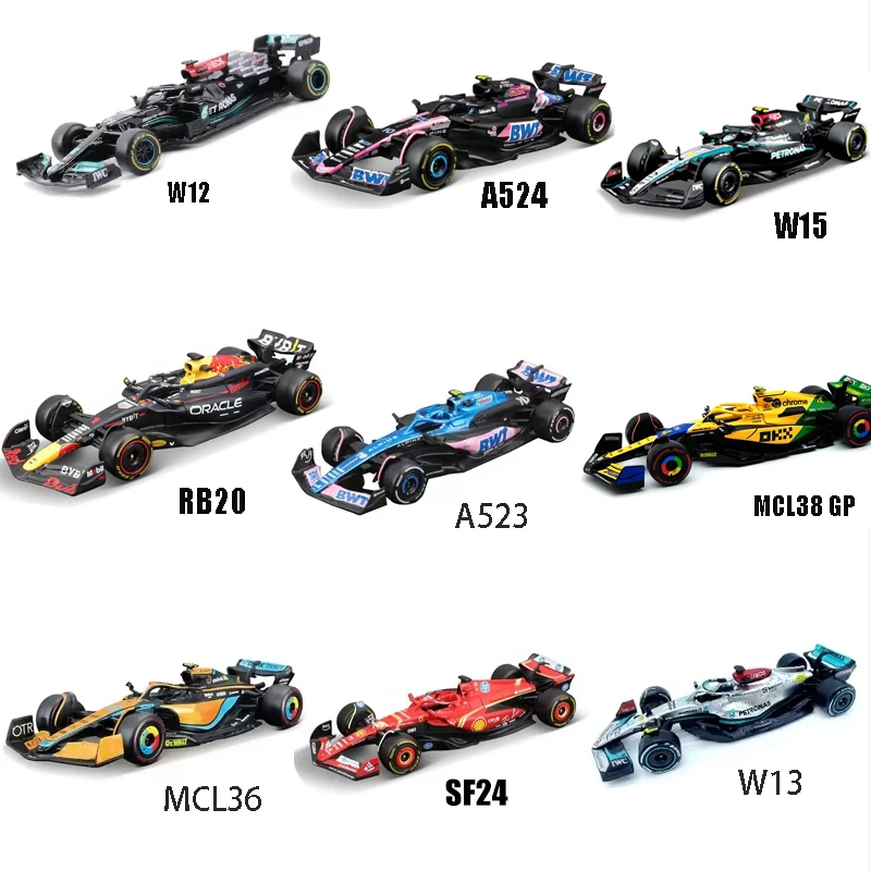 Bburago 1:43 Formula Racing Diecast Alloy Model Car - Static Simulation Collectible Gift
