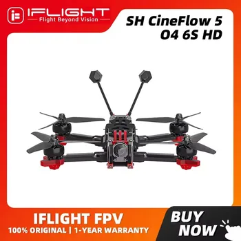 Drone iFlight CineFlow 5 O4 6S HD da 5 pollici BNF con motore XING2 2207 2050KV / unità aerea O4 Pro per freestyle cinematico FPV