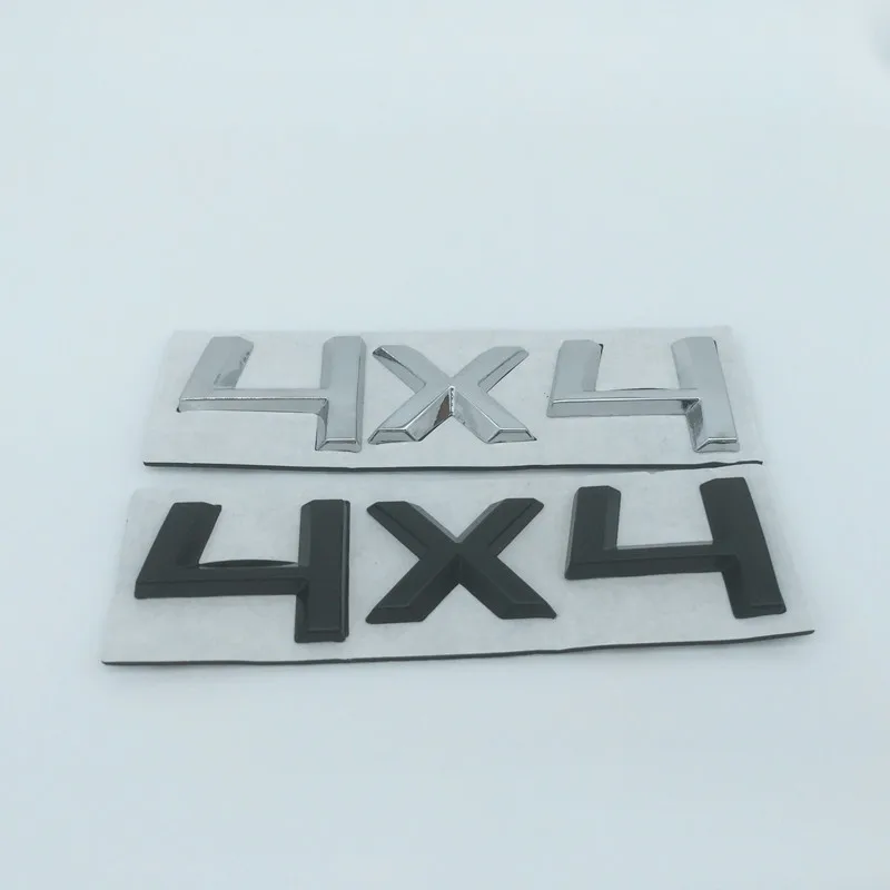 자동차 문자 후면 트렁크 엠블럼 배지 스티커, 데칼 스타일링, 자동차 액세서리, 3D 금속 4X4, 1 개