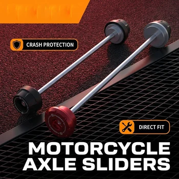 Protezione Anticaduta per Forcella Anteriore e Posteriore per Ducati Hyperstrada / Hypermotard 796 821 939 950 1100, Protezione Ruota Moto