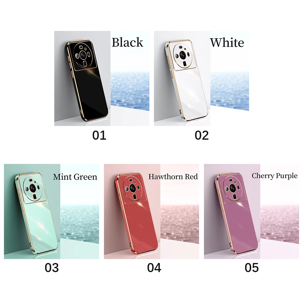 Pour Xiaomi Mi 12S Ultra Pro Coque de téléphone galvanisée pour Xiaomi 12 Pro Lite Mi 12X 12Lite Coque anti-chute en silicone de luxe_voghion.com