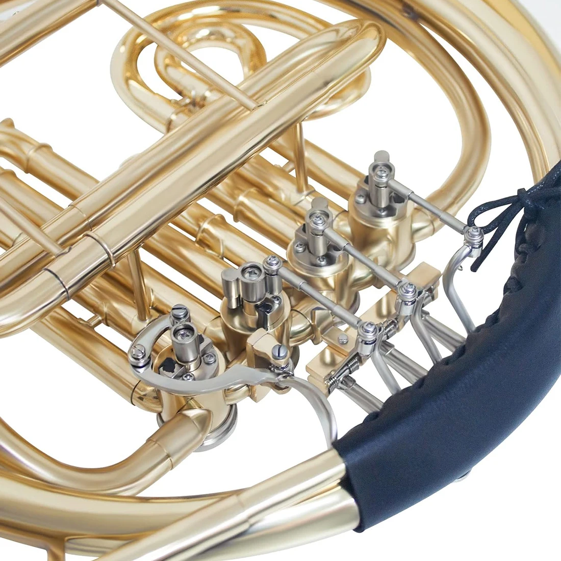 SLADE B Flat 3/4 Key Single Row French Horn Brass Lacquered Gold Craftsmanship French Horn for Beginners Exams Performances