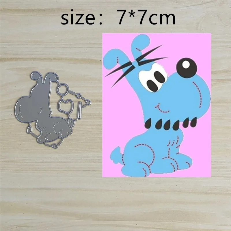 

Lovely Dog Metal Cut Dies Stencils for Scrapbooking Stamp/Photo Album Decorative Embossing DIY Paper Cards