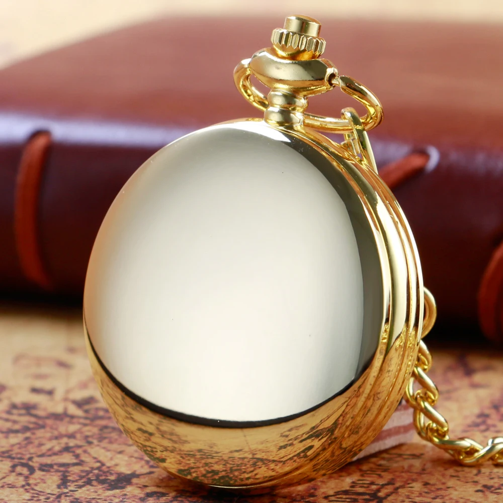 

Golden Roman Digital Pocket Watch for Men Women Collection Personalised Fashion Necklace Chain Quartz Clock Birthday Gifts