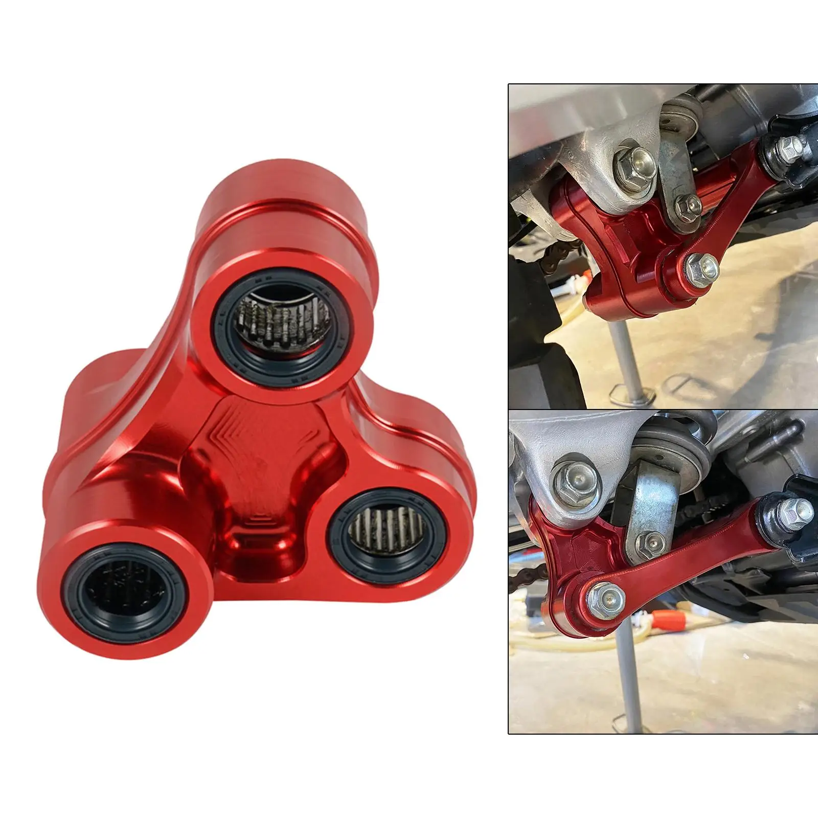 

Motorcycles Durable CNC Arm Sub Rear Shock Linkage Assembly, Red