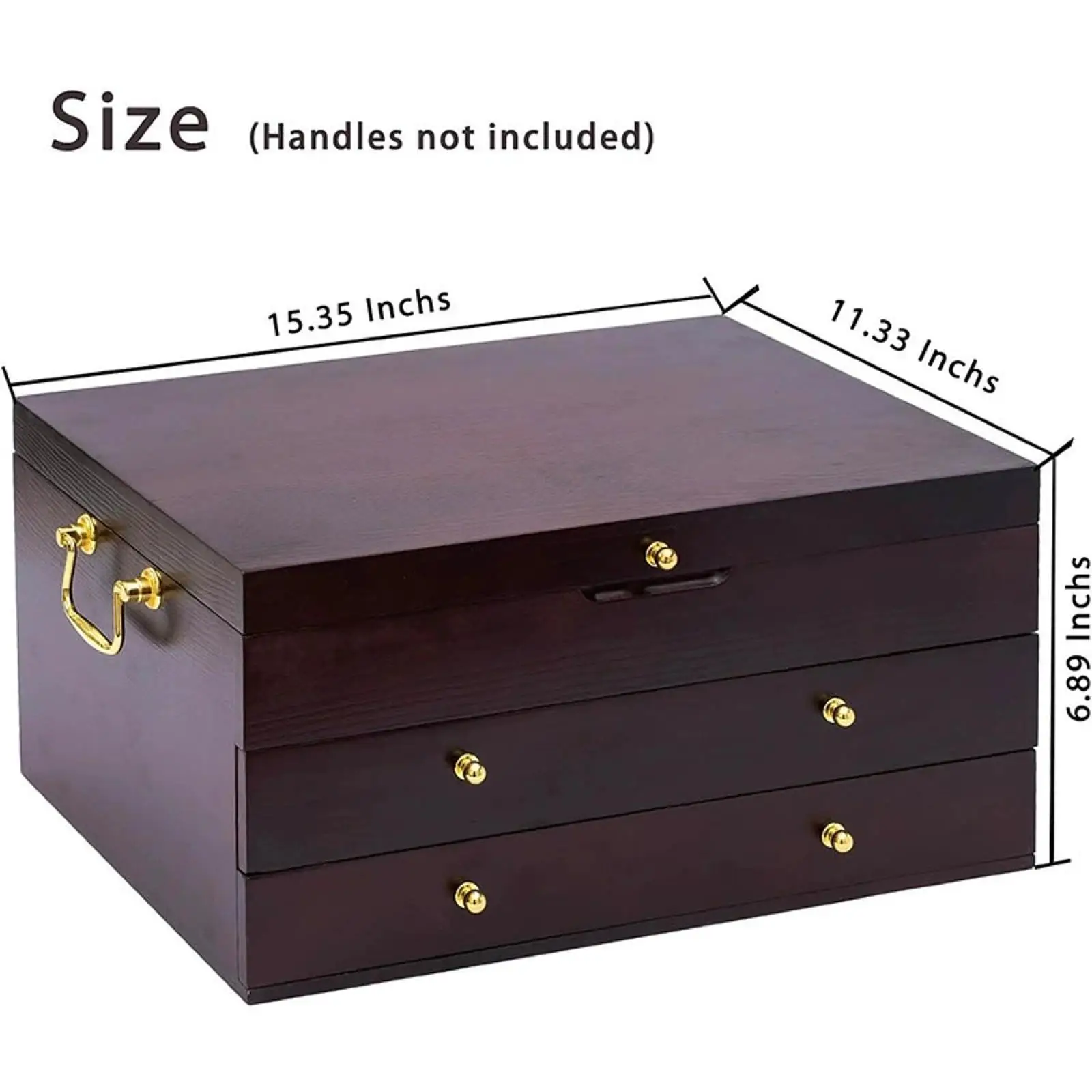 Silverware Storage Box Utensil Case Gifts Felt Lined Versatile with Lid Organizer Flatware Storage Box for Restaurant Home