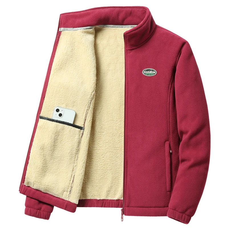 mens Parka Solid color L-6XL 7XL 8XL Men's Jacket Winter New fleecing Warm Jackets men business leisure coat teenager coats 9906