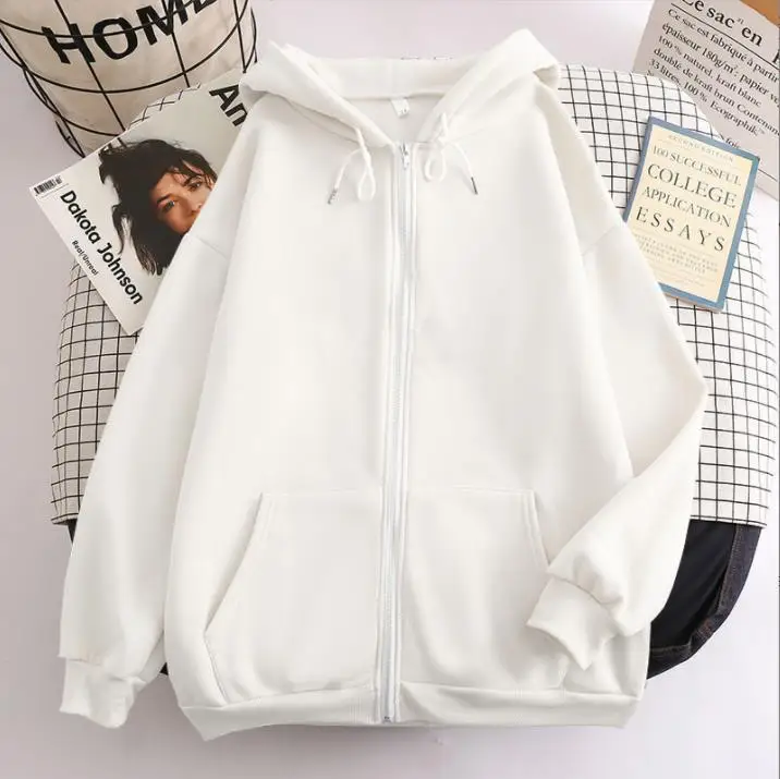 

Spring Autumn Men Zip Up Jackets Hip Hop Streetwear Sweatshirts Y2k Hooded Women Long Sleeve Casual Coats Loose Hoodies