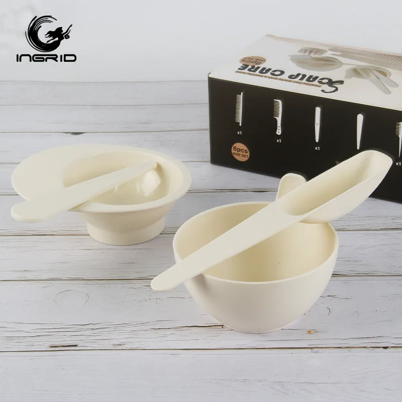 Description Picture 5 of itemAmazon Hairdressing Comb Tool 8-Piece Set Hairdressing Supplies Baking Oil Dyeing Bowl Dyeing Brush Hair Gallery Hot Dyeing Set