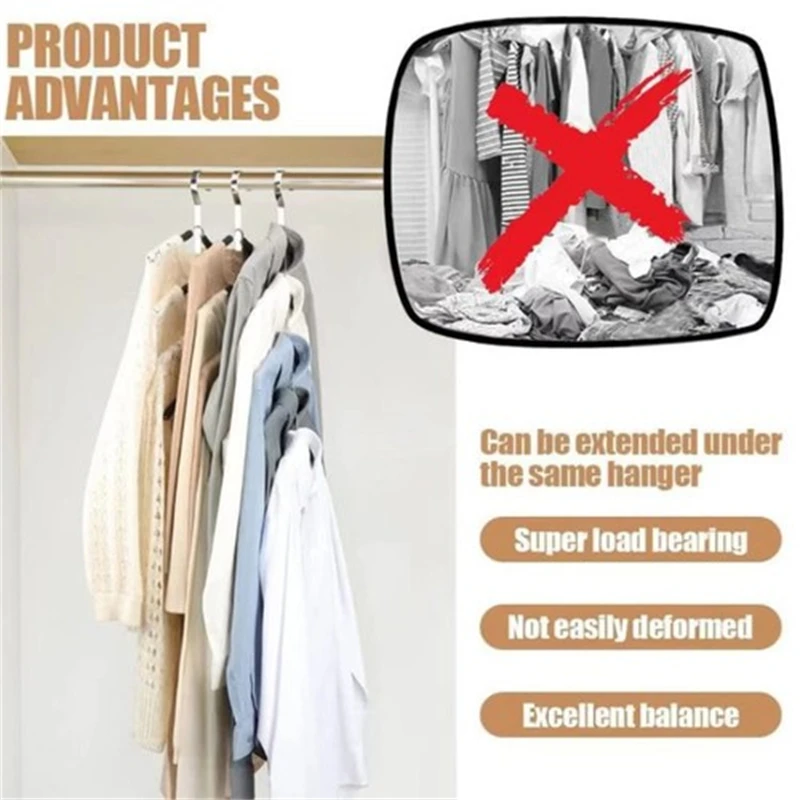 12 Pack New Space Triangles Clothes Hanger Connector Hooks Ultra- Premium Hanger  Hooks Triple Closet Space As-seen-on-tv - Hangers - AliExpress