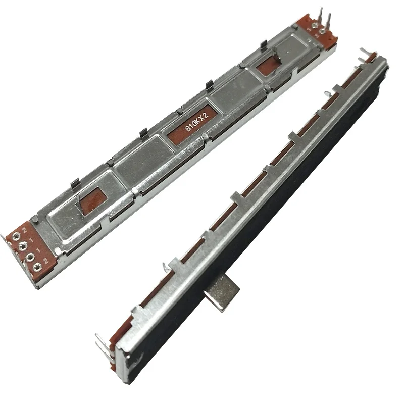 SC-1009G mixer fader 1PCS 128mm long dual straight sliding potentiometer B10Kx2 handle length 8MMB travel 100mm