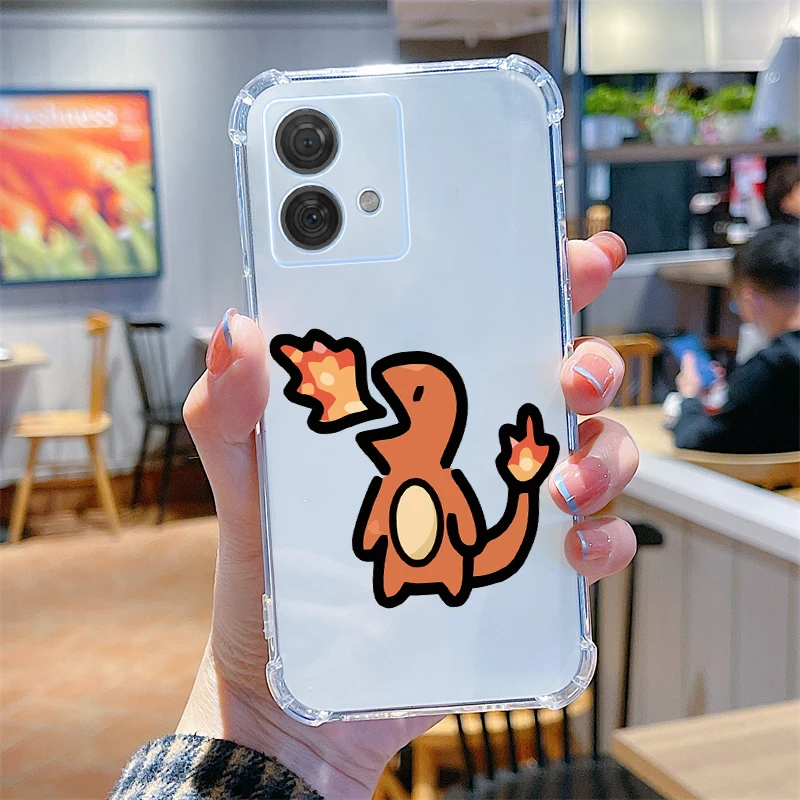 Charming Cartoon Clear Phone Case - Transparent Protective Cover