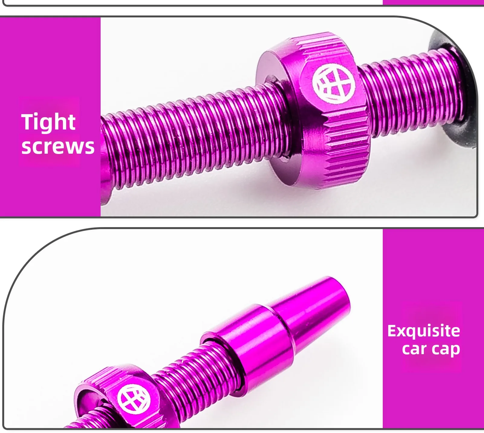 OFFBONDAGE Fahrrad Tubeless-Ventil 45/65/80mm Aluminiumlegierung Fahrrad Presta-Ventil Abnehmbar Zwei Kappen Ventil Luft MTB Fahrrad Zubehör – Detail 11