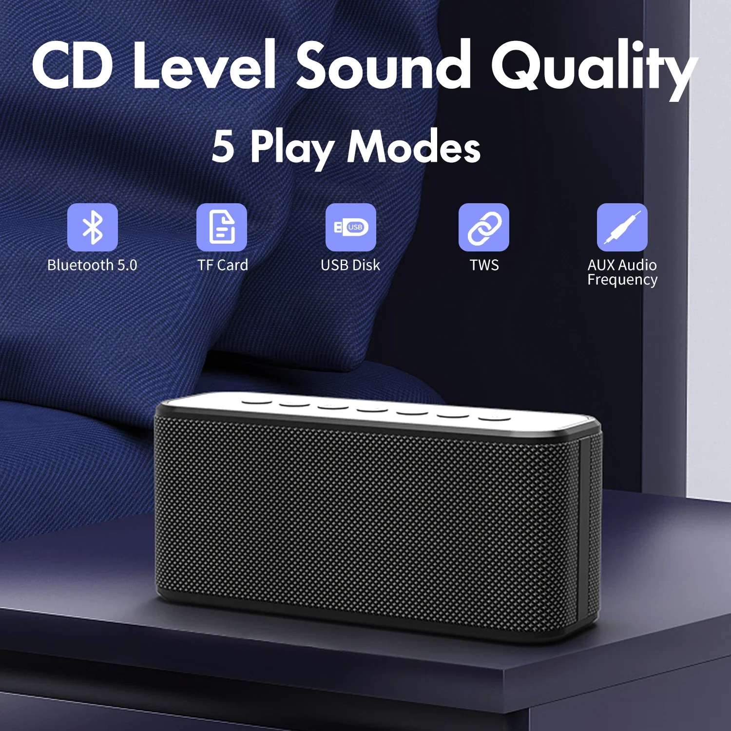 80W high-power XDobo X8 Plus  portable wireless Bluetooth speaker ipx5 waterproof panoramic sound effect subwoofer TWS speaker 3