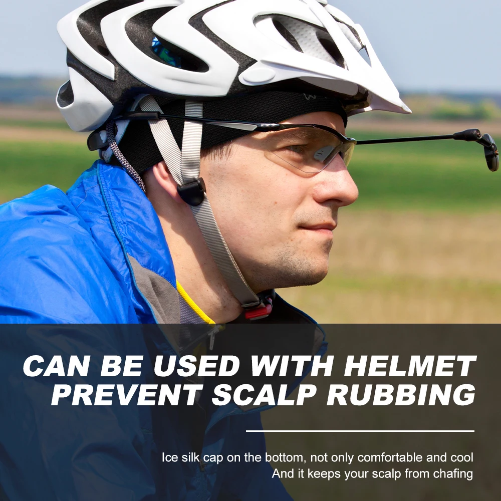 WRELS Quick-drying Sunscreen Cycling Beanie Bicycle Motorcycle Sweat-absorbing Breathable Liner Floppy Hat for Women and Men 6