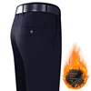 Thicken Fleece Winter Suit Pants Men Clothing Velvet Double Pleated British High Waist Loose Dress Trousers Man Size 44 46 48 5