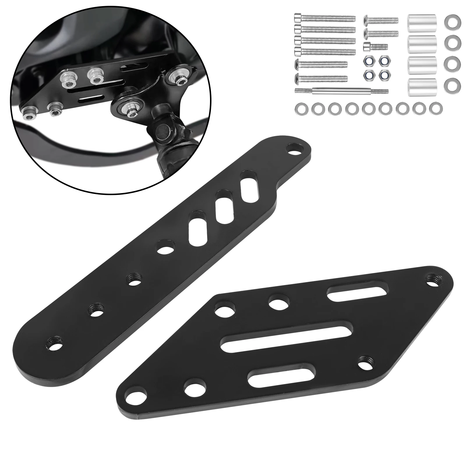 

Motorcycle Foot Pedals Modified Moved 10CM Rear Modified Pedals Footpeg Bracket For KAWASAKI VULCAN S VN650 VN 650 2015-2022