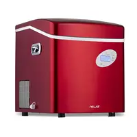 Portable Ice Maker 50 lb. Daily | Red | 3 Size Bullet Shaped Ice | First Batch Under 10 Minutes | Self Cleaning Quiet Operation 1