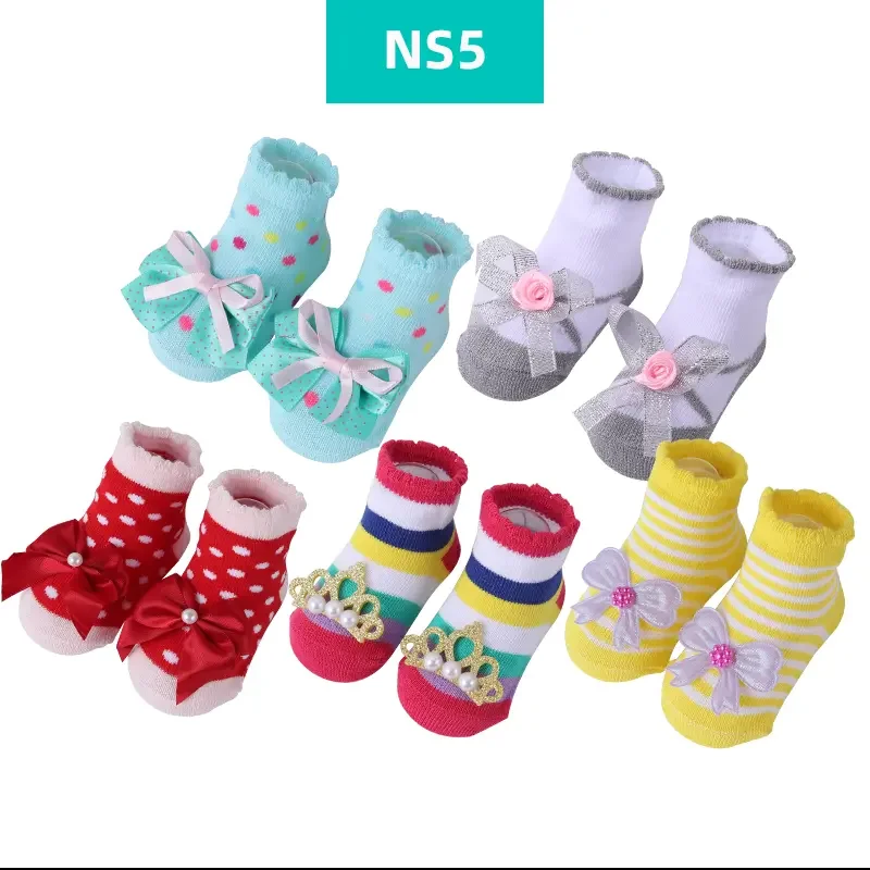 Baby Socks Children Socks Kids Children's Socks for Girls Boys Non-slip Print Cotton Toddler Baby Christmas Socks for Newborns Infant Short Clothing