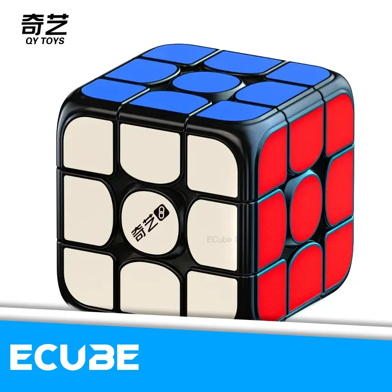[ECube] QiYi 스마트 큐브 3x3X3 스피드 아트 UVMagnetic Professional 매직 큐브 3x3 스피드 아트 블루투스 스마트 큐브 지능형 AI