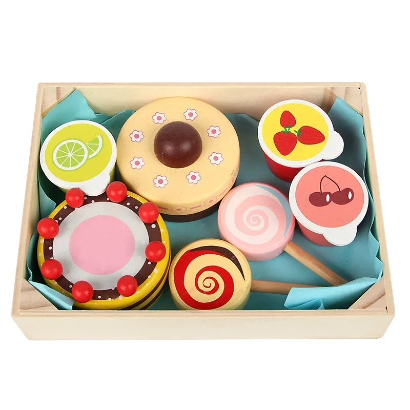 Educational Toys Kitchen Toys Pretend Kitchen Toys Pretend Food Toys Wooden Simulation Kitchen Toy Montessori Pretend Play House Series